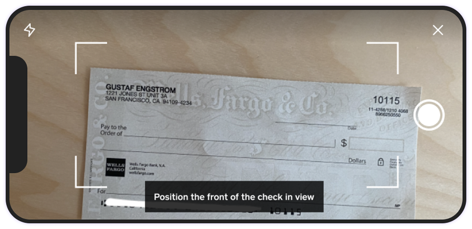 Check Deposits mockup