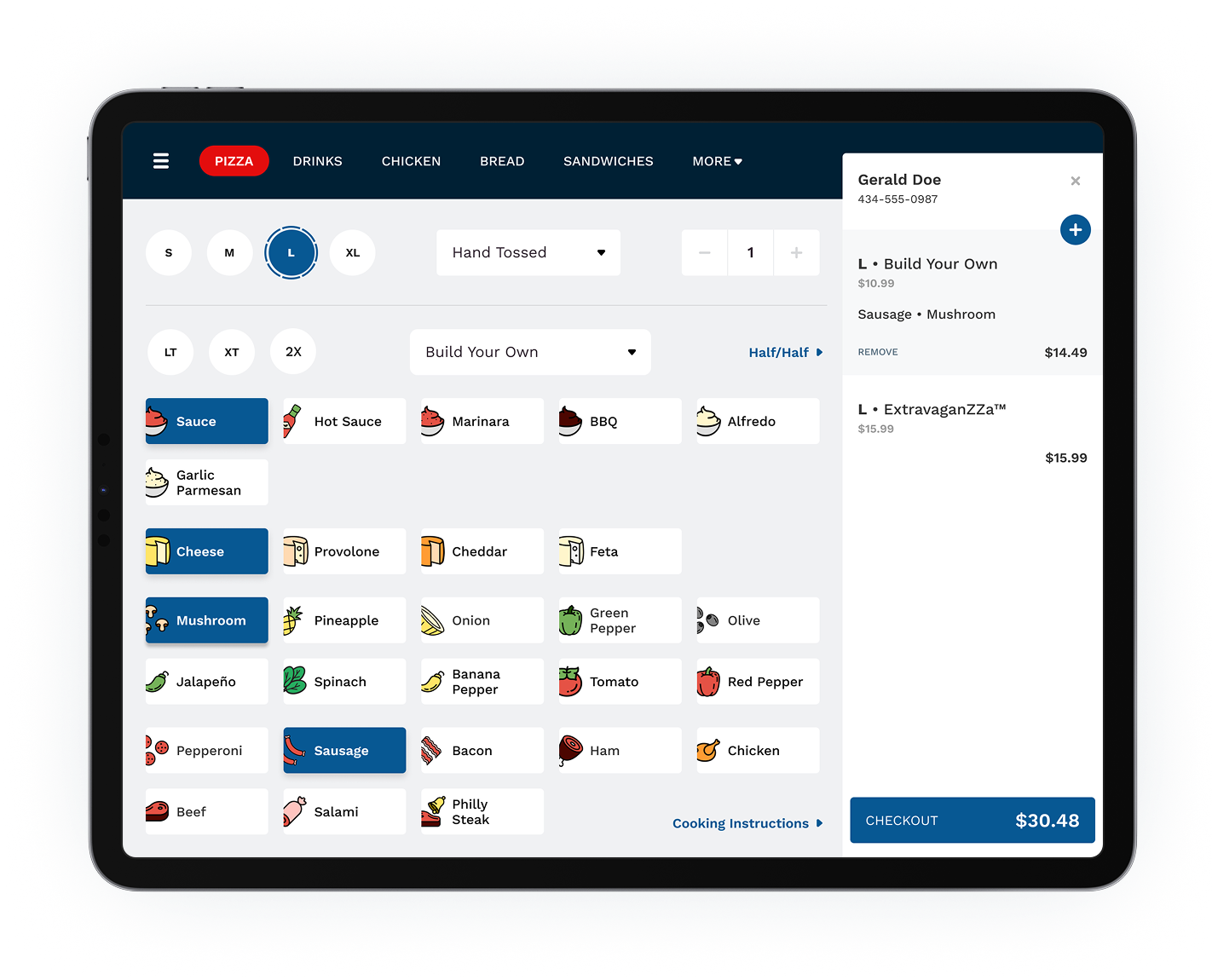 Point of Sale mockup
